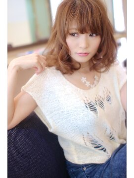 アグ ヘアー コード 甲斐店(Agu hair kord) エアリー感◎ミディアムスタイル