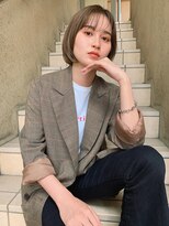 クラフト ヘア デザイン(CRAFT HAIR DESIGN)&nbsp;乾かしただけで決まるミニボブ/ペールグレージュ