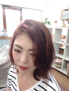 エルフゥ(Elle fou) くびれレイヤー かきあげバング