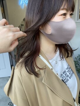 ヘアーワークスヴィクサス 諫早店(HAIR WORKS VIXUS) ロブ×インナーカラー