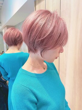 トゥ(to) 【ショート】ピンクグラデーション,アッシュピンク