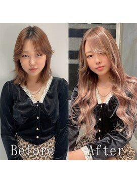 エクステ専門店あるじゃんすー 小倉店 ブラウン×ホワイト#シールエクステ#メッシュカラー#美髪#小倉