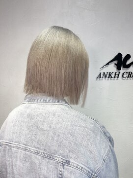 アンク クロス 池袋北口店(ANKHCROSS) 《アンククロスYUKI》韓国風パールホワイト タッセルカット