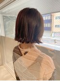 20代30代☆肩下ミディから肩上切りっぱなしボブ×インナーカラー