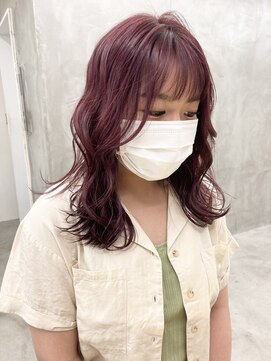 ソーコ 渋谷(SOCO) ハイトーンカシスピンクブラウンベージュダブルカラー