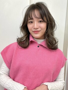 ラパンセ ブラン(LA PENSEE BRUN) 【LAPENSEE yuyama】くびれミディアムヘア