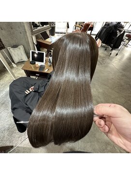 サロンドミルク 原宿(salon de MiLK) オリーブグレージュで涼しげ夏カラー！髪質改善で艶髪に