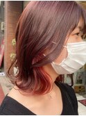 カシスオレンジ インナーカラー