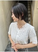 【Giblle.】透け感ショート/丸みショート/黒髪ショート