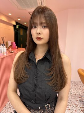 ボタン シブヤ(VOTAN SHIBUYA) 韓国ヘア/顔まわりレイヤーカット/レイヤーカット/前髪あり