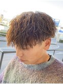 メンズ/ツイストパーマ/ブラウン
