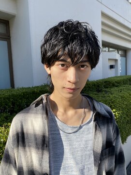 ノアフライ(NOAH FLY) マッシュウルフニュアンスパーマスパイラルパーマ