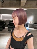 【rireリール(大須)】パープルカラーボブ