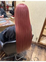 ボブビッシュ 東温店 ロングダブルカラーピンク