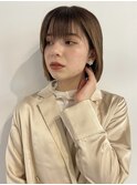 シースルーバング×ボブ.