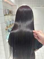 ロンドルーチェ 心斎橋(Lond luce)&nbsp;ダークアッシュ/ミディアムレイヤーカット［髪質改善/縮毛矯正］