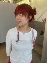 カシェ ホリエ(CACHE HORIE)&nbsp;レッドカラー / ヘアアレンジ / 赤色