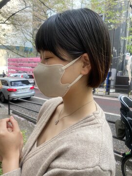 エトラ 渋谷店(etora) 丸みボブ　耳掛け