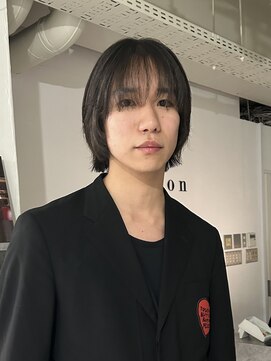 メゾンアクア 表参道(Maison ACQUA) =メンズボブ/ダークアッシュ/ニュアンスパーマ/MAN’S HAIR