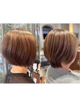 髪に負担なく、染めれば染めるほど美しい髪へ。白髪を活かしたカラーで、周りと差がつくお洒落スタイル◇