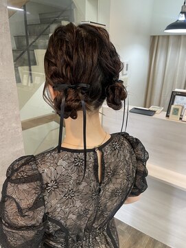 ハイル(KHAIR) ゆるふわツインヘア♪/梅田美容室/金城二千夏