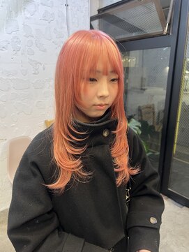 エム(EM) ピンクベージュ/デジタルパーマ/チェリーブラウン/下北沢