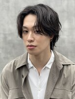 クオルヴィラ 立川北口(QOL villa)&nbsp;フェザーパーマニュアンスパーマセンターパートメンズカット