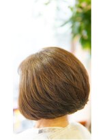 ネス(NESS) オレンジベージュカラーのレイヤードボブ