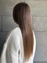 美々百花 ザスパ(美々百花 theSPA)&nbsp;縮毛矯正 髪質改善ストレート ストレートロング ブラウンカラー