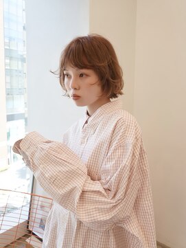 ディッセンバー 伊勢崎(December) 切りっぱなしボブ/ミニボブ/丸くないボブ/ヘーゼルベージュ