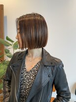 サクラ オモテサンドウ(SAKURA) ショートボブ×ブリーチを使ったハイライトカラー☆ショートボブ