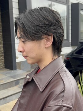 ヘアーアトリエ ラフェル(hair atelier Rafel) フェザーパーマ風　マッシュウルフ