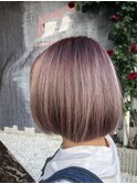 ミニマルボブ/バーガンディ/モーヴピンク/ローズブラウン