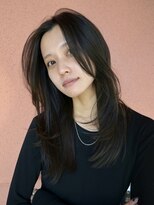 プロス(Pros)&nbsp;暗めアッシュグレー/レイヤーミディアム/表参道