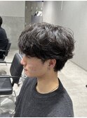 ラウンドマッシュシャドウパーマ波巻きパーマツイストスパイラル