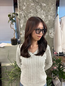 レイヤー×チョコレートブラウン