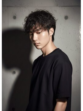 無造作パーマ×大人ショート