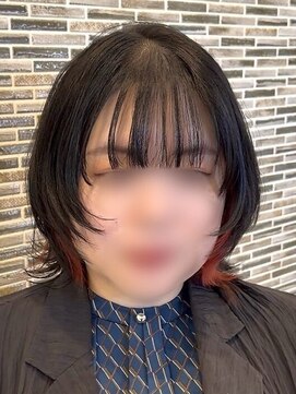 黒髪/クラゲヘアー/オリーブグレー/小顔/ココアベージュ/北越谷