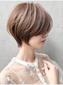 愛されシースルーバングデジタルパーマ外ハネボブ結べるボブ