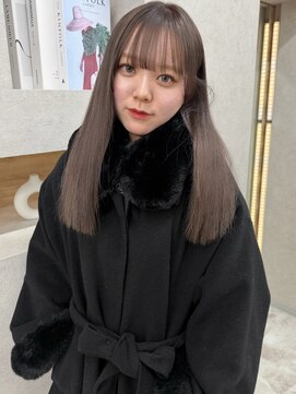 アロ 大阪梅田(alo) 【momoa】透明感グレージュカラー《ブリーチ/グレージュ》