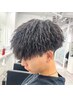 【ツンツンした強め束感】MEN'Sカット＋パイルツイストパーマ[心斎橋/MEN'S]