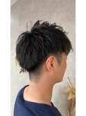 メンズカット×ニュアンスパーマ