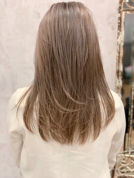 パルフェ ヘアー バイ オーク 九大学研都市(parfait hair byOAK) パールミルクティーロングレイヤー