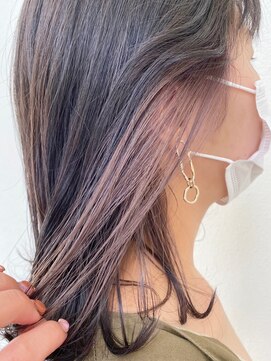 ヘブンリー(heavenly) #インナーカラー#ラベージュ#くすみピンク#ラベンダーグレージュ