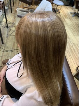 プログレスプラス 派手すぎない王道ハイライト ミルクティーベージュ ケアブリーチ