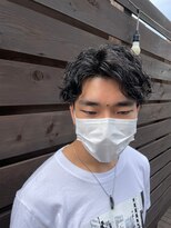 ソレイユ オム シンサカエ(SOLEIL HOMME SHINSAKAE) メンズにおすすめのツーブロック×スパイラルパーマ