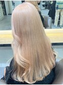 3201ハイトーン波巻きゆる巻きロングブロンドビビッドカラー
