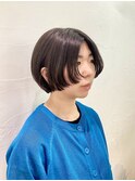 前上がりショートボブ