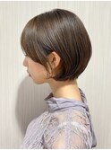 大人上品な丸みショートボブ/30代/40代/50代/小顔カット