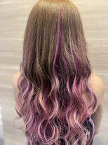 ラビス クローバー(Lovis clover) ミルクティーブラウン ピンクMIX